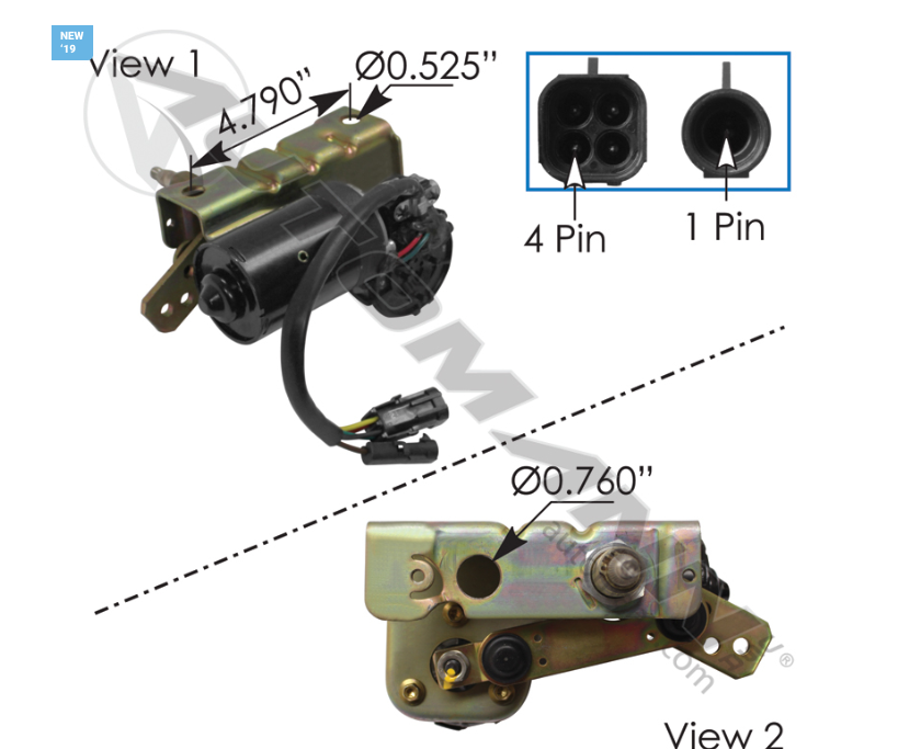 577.46929-WIPER MOTOR ASSEMBLY
