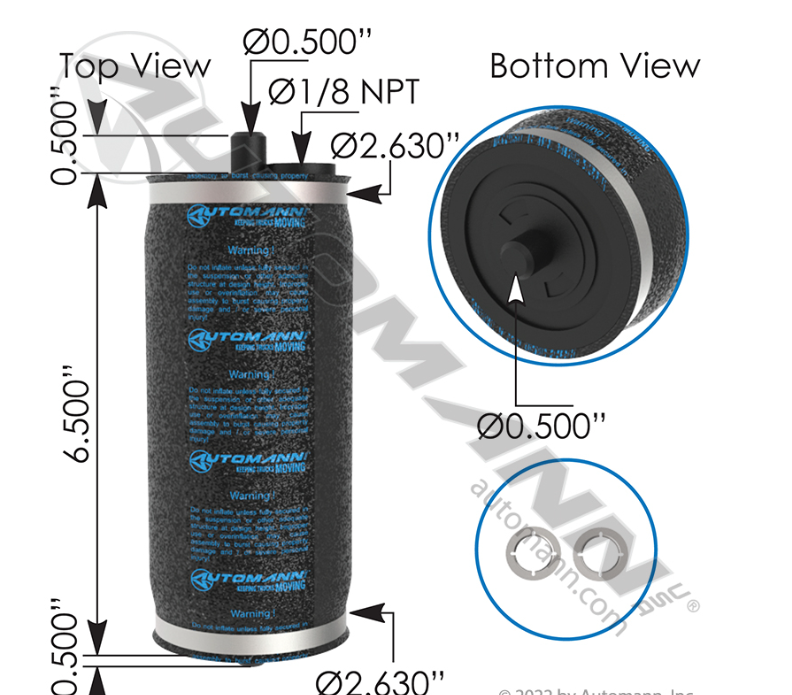 ABSZ70-5593-AIR SPRING ACTUATOR HENDRICKSON
