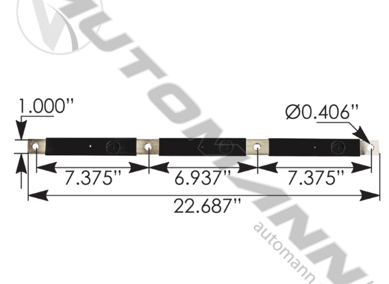178.2024BK-BATTERY BAR NEGATIVE BLACK