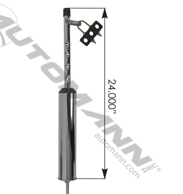 177.3026-POGO STICK CHROME 24 IN