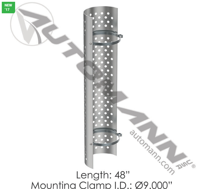 562.U6191SS-HEAT SHIELD 9IN ROUND HOLES