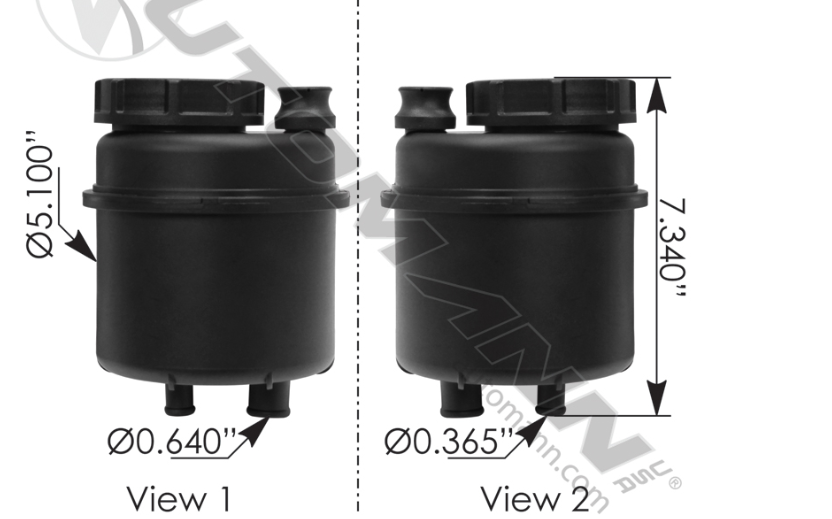 575.1132-POWER STEERING RESERVOIR VOLVO