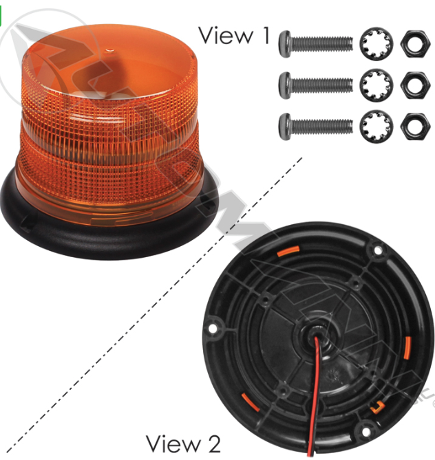 571.KL40AHE-HELLA K-LED 40 WARNING LIGHT AMBER