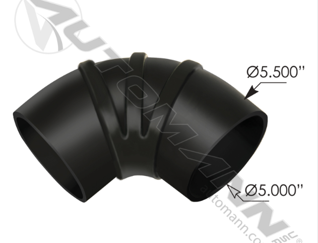 561.195-RUBBER ELBOW 90 DEG