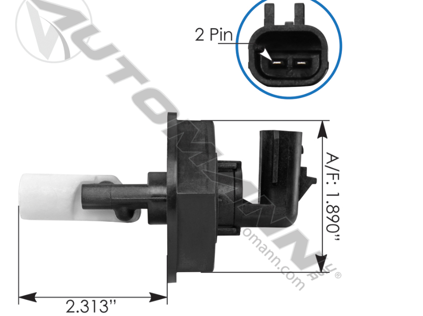 577.46605-COOLANT LEVEL SENSOR FREIGHTLINER '08-'17 Cascadia, Century, Columbia, Coronado..'10-'17 M2-106,...