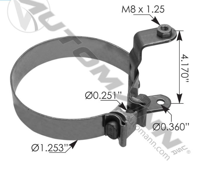 562.U591005L-MOUNTING BRACKET 5IN LH KENWORTH