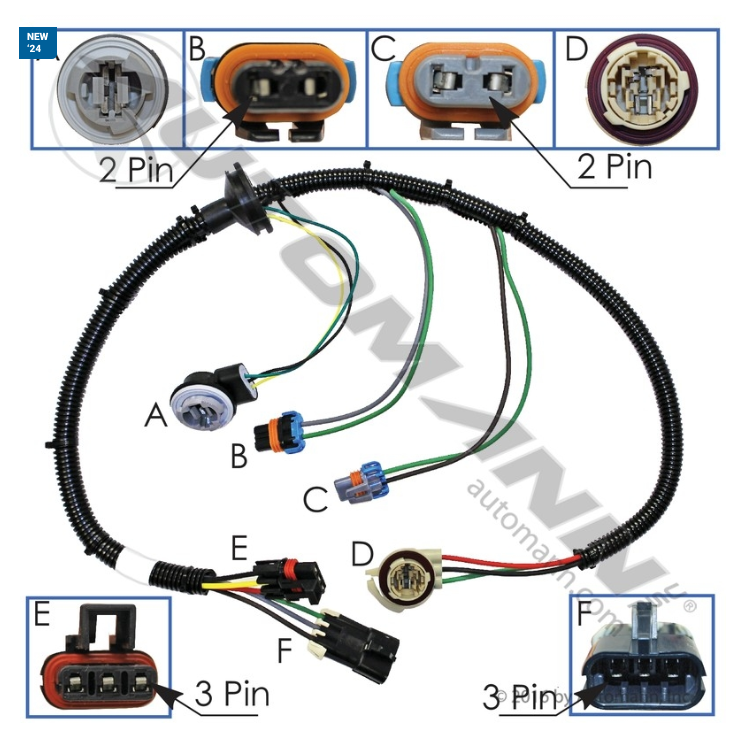 564.46069-HEADLAMP WIRE HARNESS FREIGHTLINER