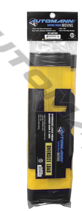 571.SB113M-BANNER 84inX18in OVERSIZE LOAD MESH