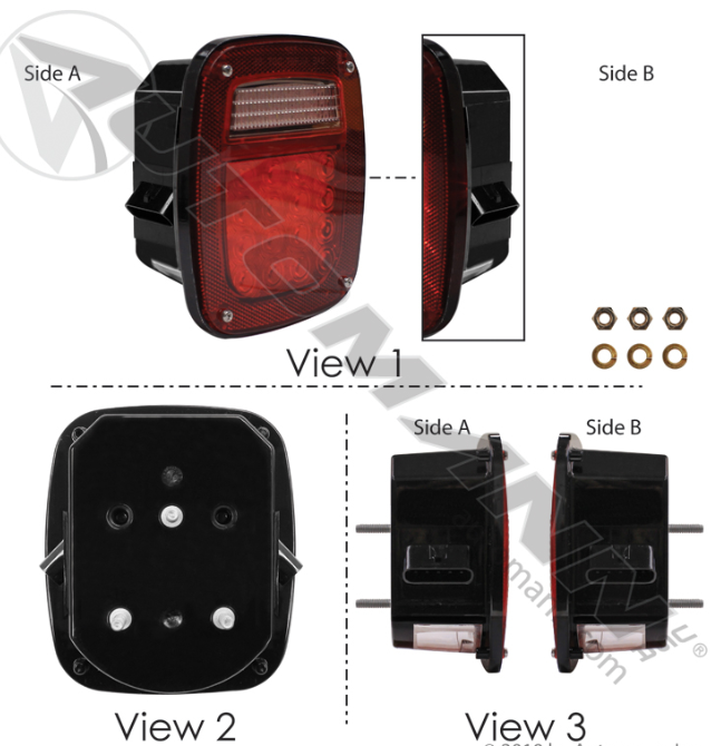 571.LD508R42-S/T/T BOX LIGHT LED DOUBLE METRI-PACK