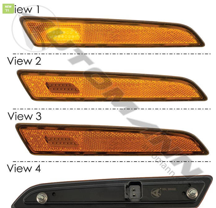 564.96056R-HOOD MARKER LAMP REFLECTOR RH VOLVO