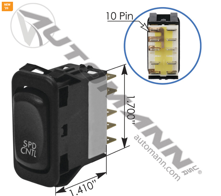 577.46509-ROCKER SWITCH CRUISE CNTRL FREIGHTLINER