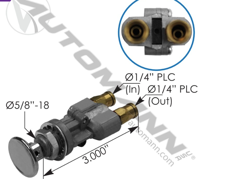 170.4112-SEAT VALVE AIR PUSH-PULL