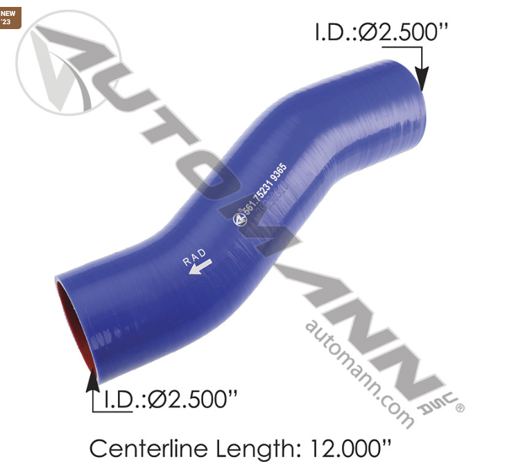 561.75231-RADIATOR HOSE SILICONE PT