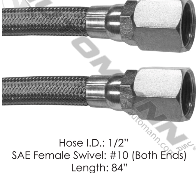 177.10184-DISCHARGE HOSE-FEMALE SWIVELS 84.000IN ORDERED AS: 17710184